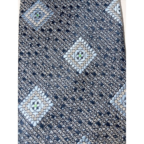 Vintage 1970s JC Penney Men's Blue Tie Texturized Polyester 56" X 4" Mm57 - Picture 1 of 7